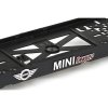 Detail 3D loga MINI COOPER na držiaku ŠPZ