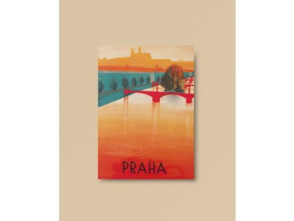 Sešit Praha - červený