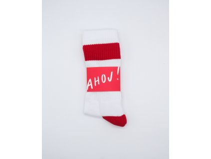 Ponožky Ahoj - červené