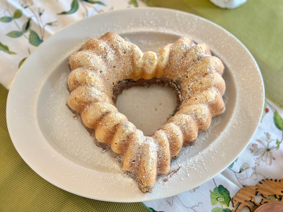 Recept na bábovku ve tvaru srdce