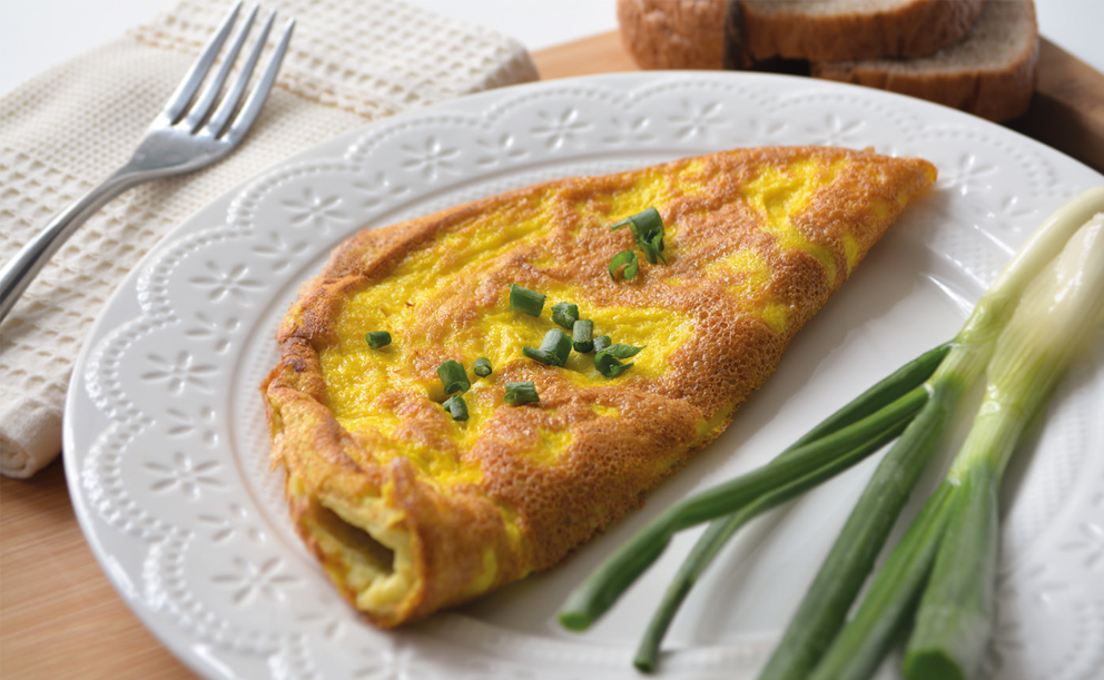 Recept na omeletu s černou ředkví