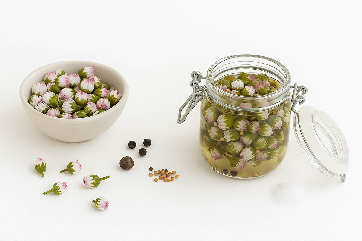 Sedmikrásková poupata jako kapary