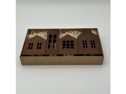 Dekorace domek RUSTY, 36x22x6cm