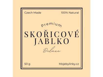 Skořicové jablko  Prémiový bylinkový čaj plný hřejivé chuti