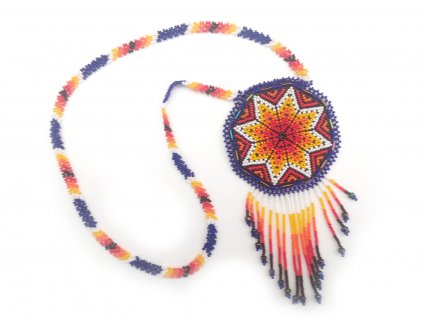Náhrdelník Huichol art