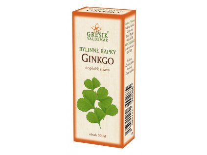 Kapky na podporu paměti Ginkgo, 50 ml, Grešík