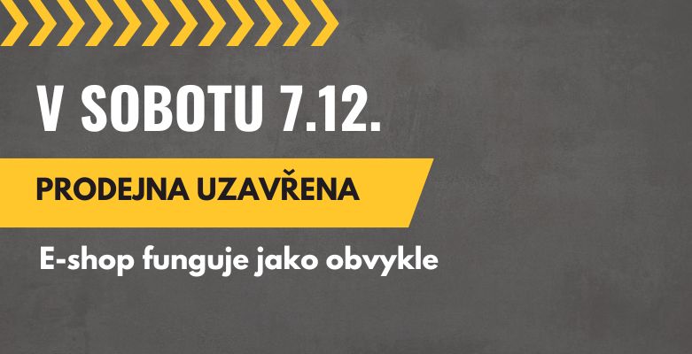 V sobotu 7.12. prodejna z provozních důvodů uzavřena