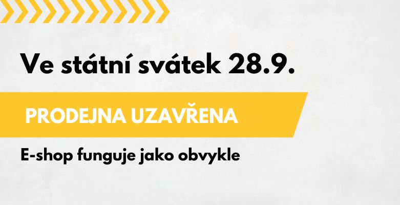 V sobotu 28.9. prodejna uzavřena z důvodu státního svátku