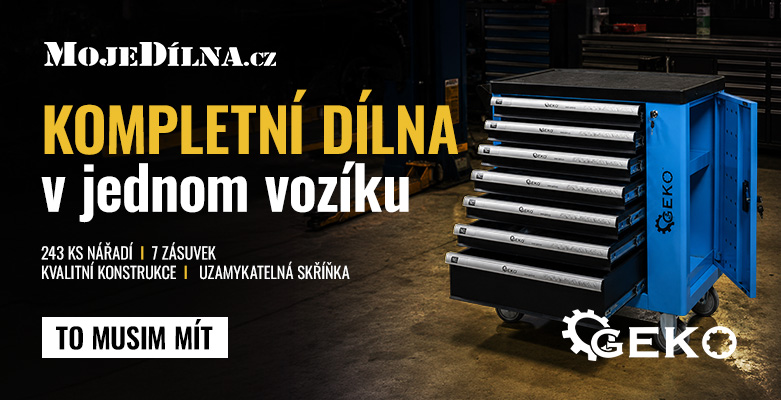 Komplentí dílna v jednom vozíku