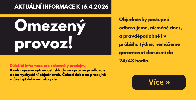 Od 14.4. jsme zpět v provozu