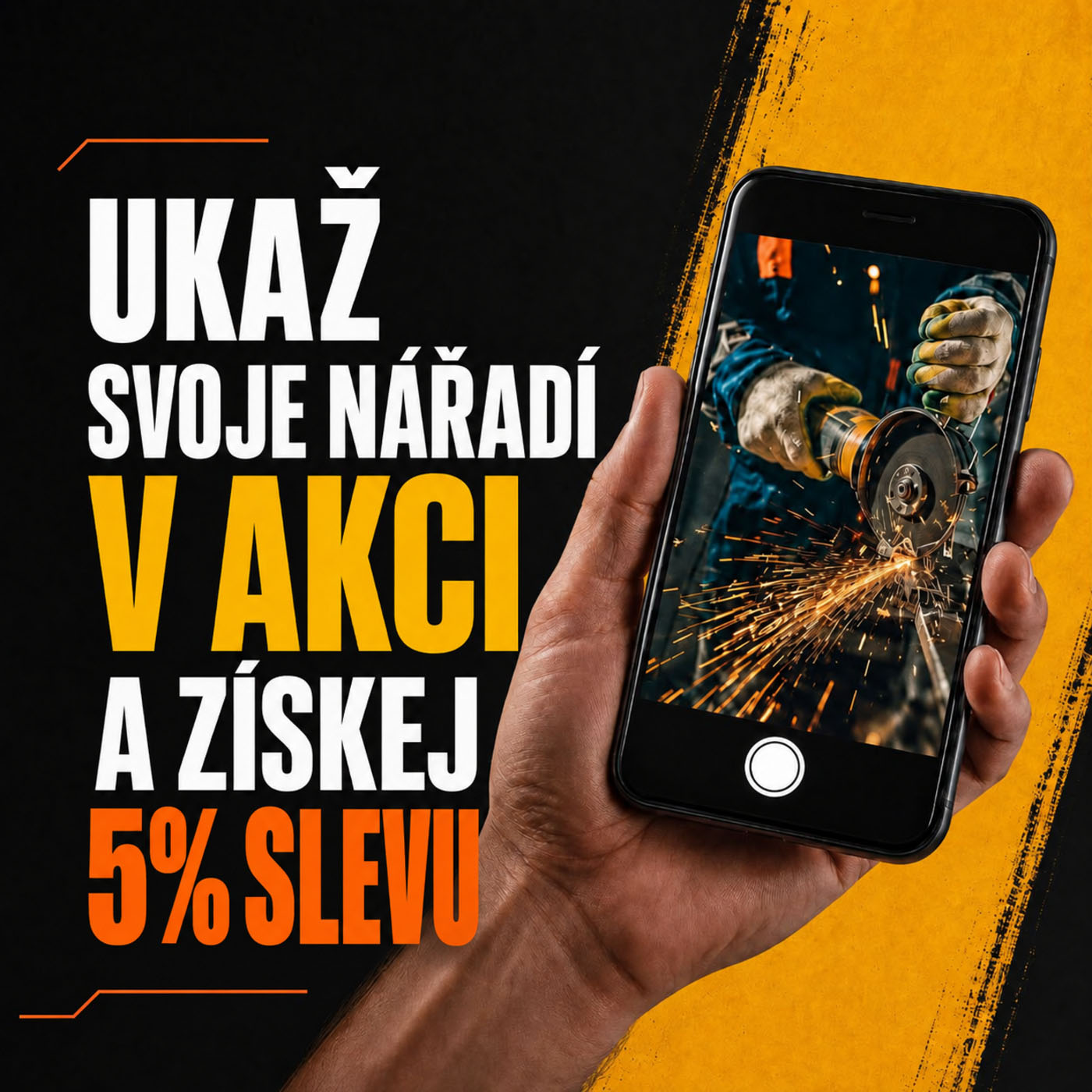 Ukaž svoje nářadí v akci a získej 5% slevu
