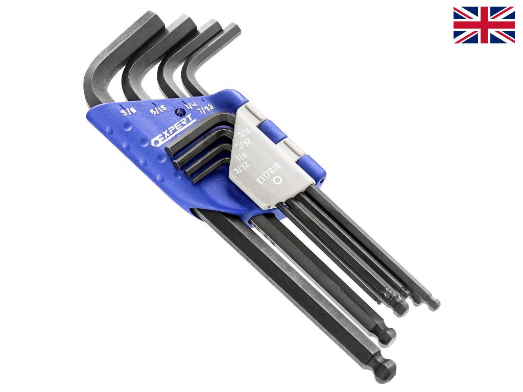 Sada palcových zástrčných klíčů Imbus s kuličkou Tona Expert E117816T a