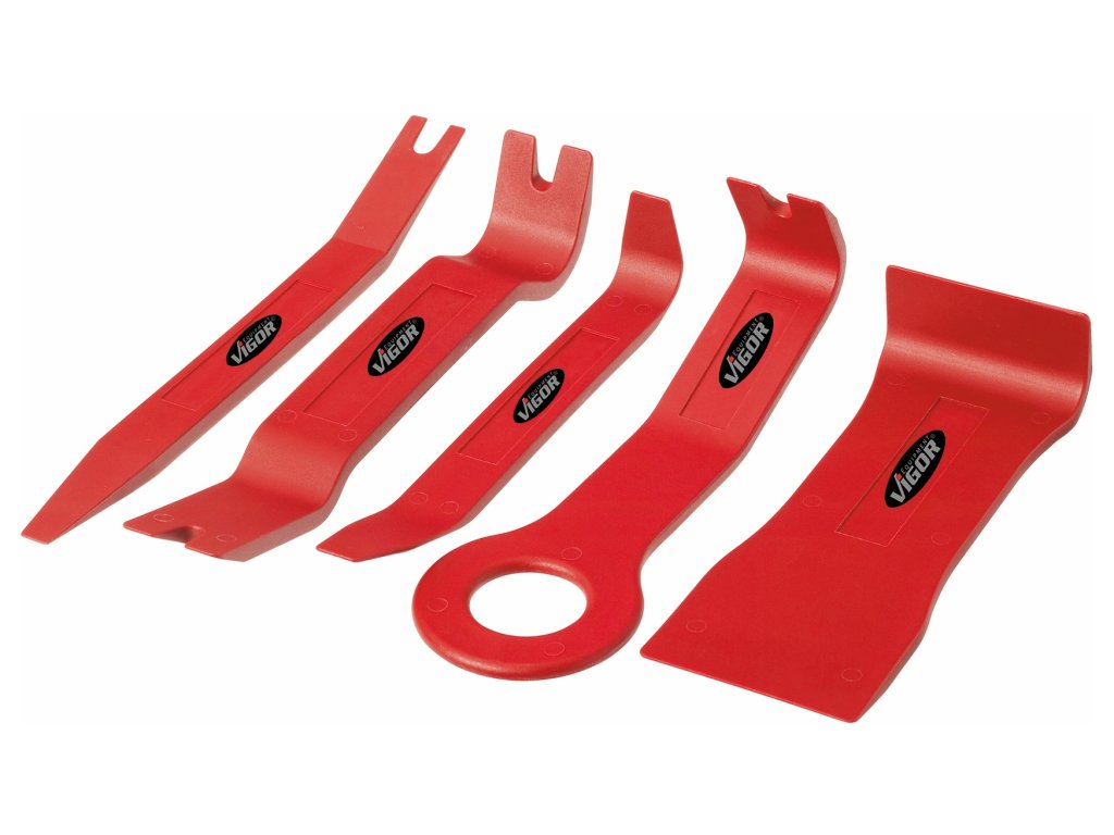 Přípravky na demontáž čalounění, lišt a příchytek, sada 5 ks - VIGOR V1369 01