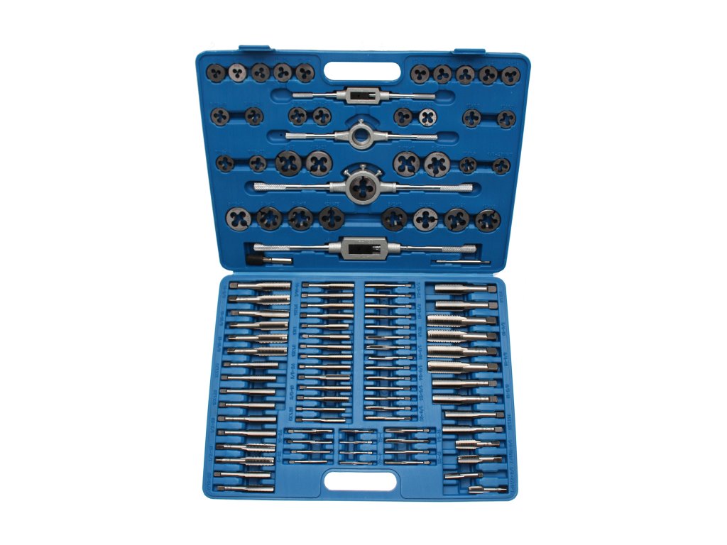 Sada palcových i metrických závitníků a oček, 110 ks - BGS 0900 01