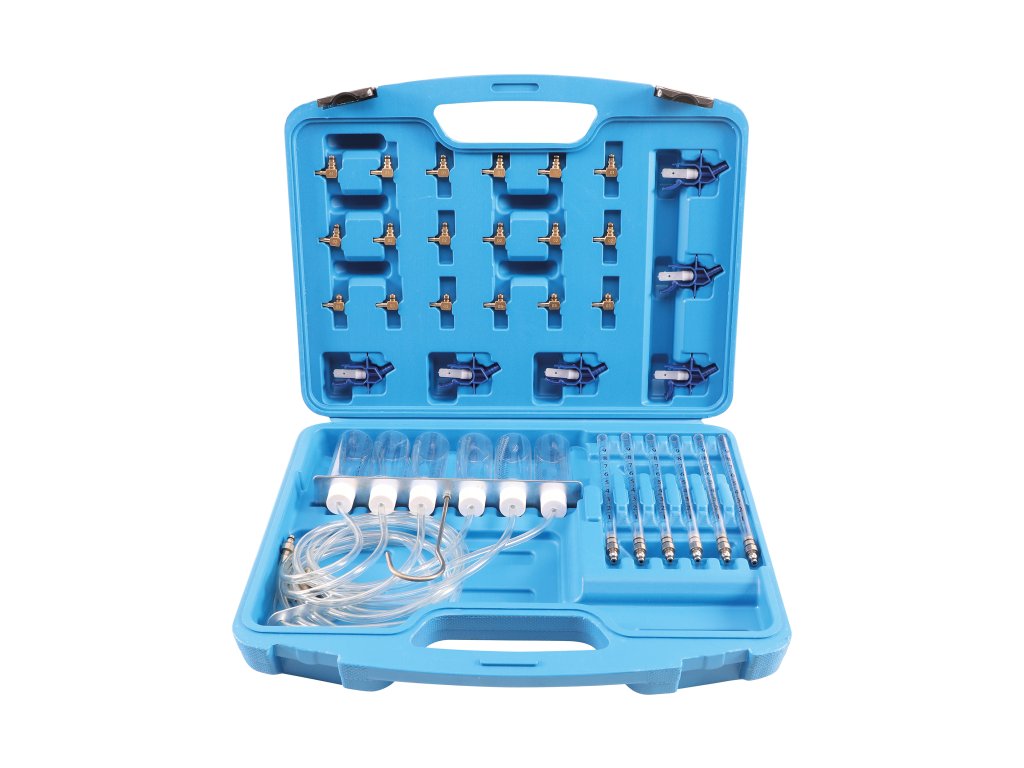 Sada pro měření průtoku paliva vstřikovacími tryskami Common Rail s adaptéry 01