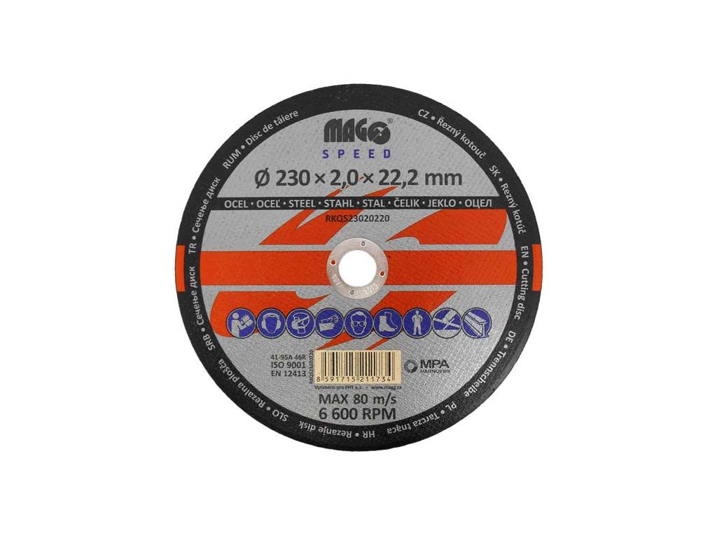 Řezný kotouč na kov 230x2,0x22mm