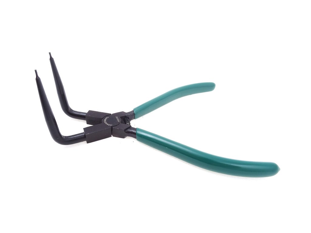 Kleště seger vnitřní, extra dlouhé, zahnuté čelisti, 18 cm - JONNESWAY P9508C 01