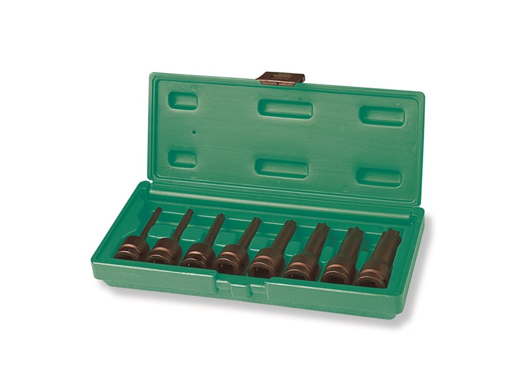 Sada zástrčných hlavic Torx 1/2", úderové - JONNESWAY S06A408S