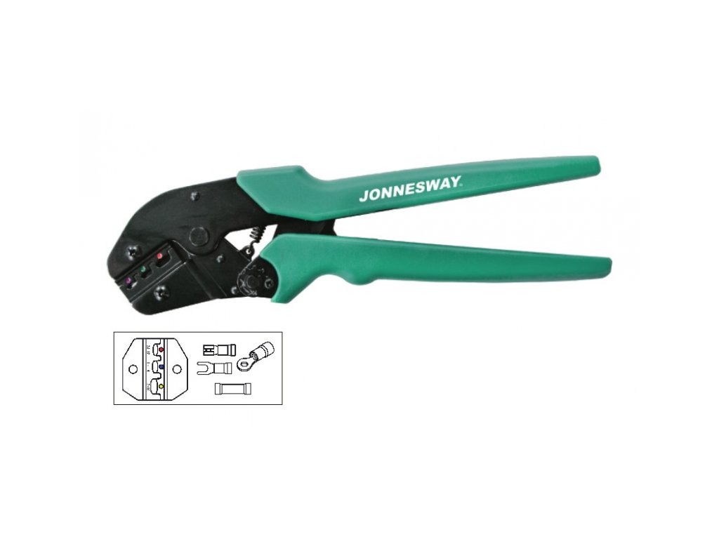 Kleště na krimpování elektrických konektorů 0.5 - 6 mm - JONNESWAY V1311A 01