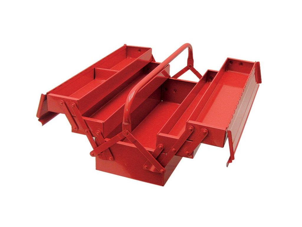 Rozkládací skříňka - basa na nářadí, plechová, 42 x 20 x 20 cm - MAGG BOXFE