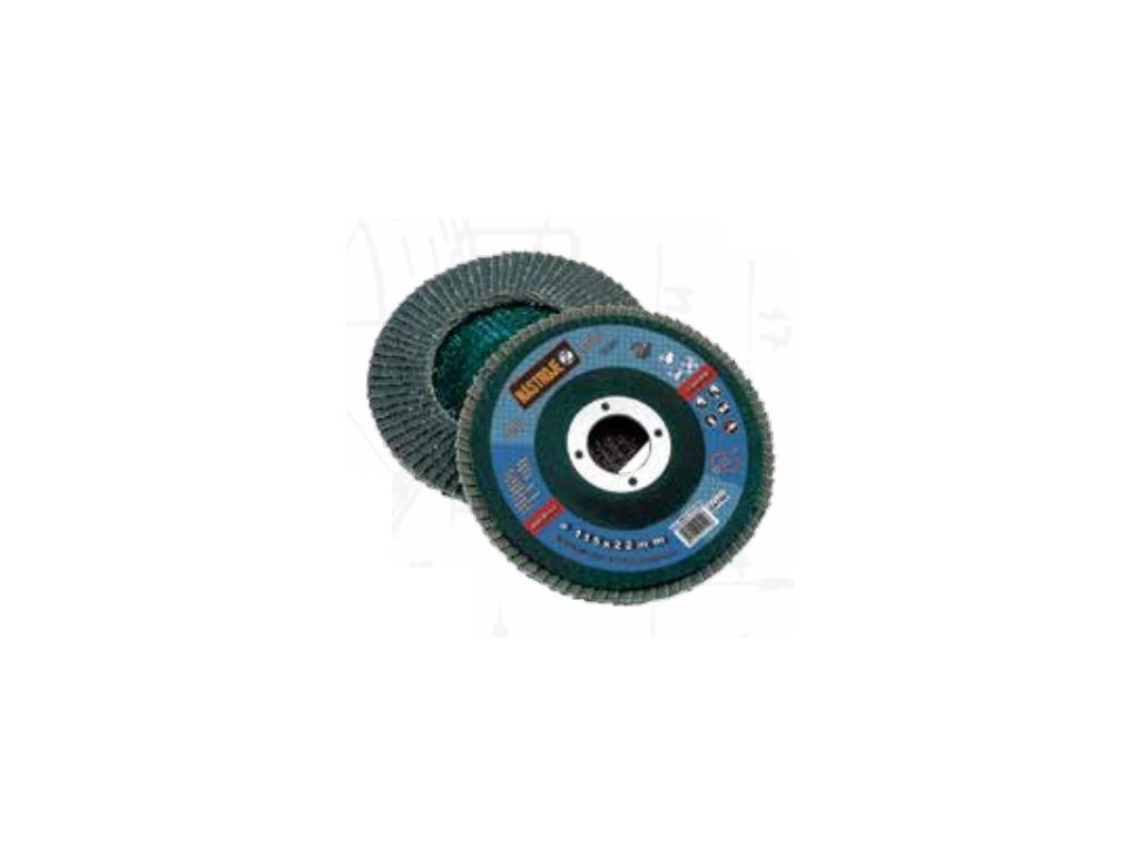 Kotouč brusný lamelový, zrnitost 40, 150 x 22 mm, na nerez, šikmý