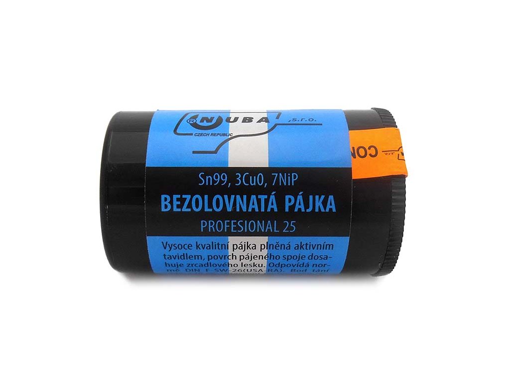 Pájecí cín Sn99, 3Cu0, 7NiP - 25g