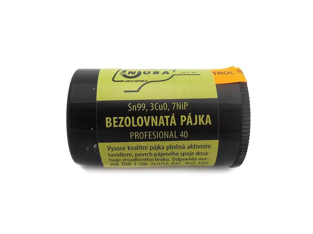 Pájecí cín Sn99, 3Cu0, 7NiP - 40g
