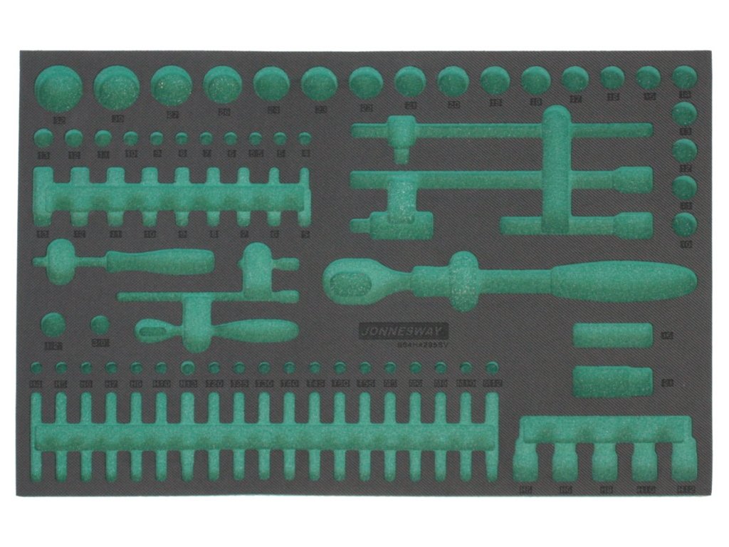 Modul - velká gola sada 1/4" a 1/2", s příslušenstvím, 95 ks - JONNESWAY S04H4295SV