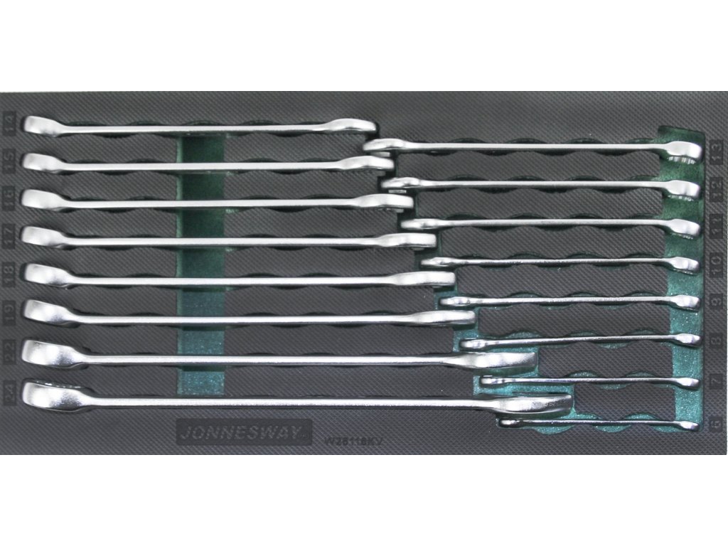 Modul - očkoploché klíče 6 - 24 mm, sada 16 ks - JONNESWAY W26116KV