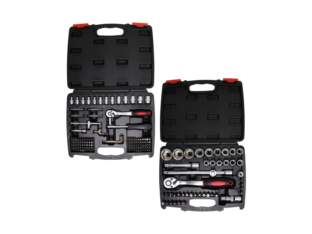 Gola sada 1/4" a 1/2", 174 dílů, 2 kufry 01