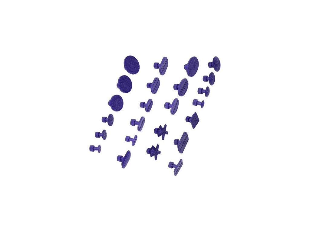 Sada plastových nalepovacích vytahovacích adaptérů, 24 ks - Hammer GT-12