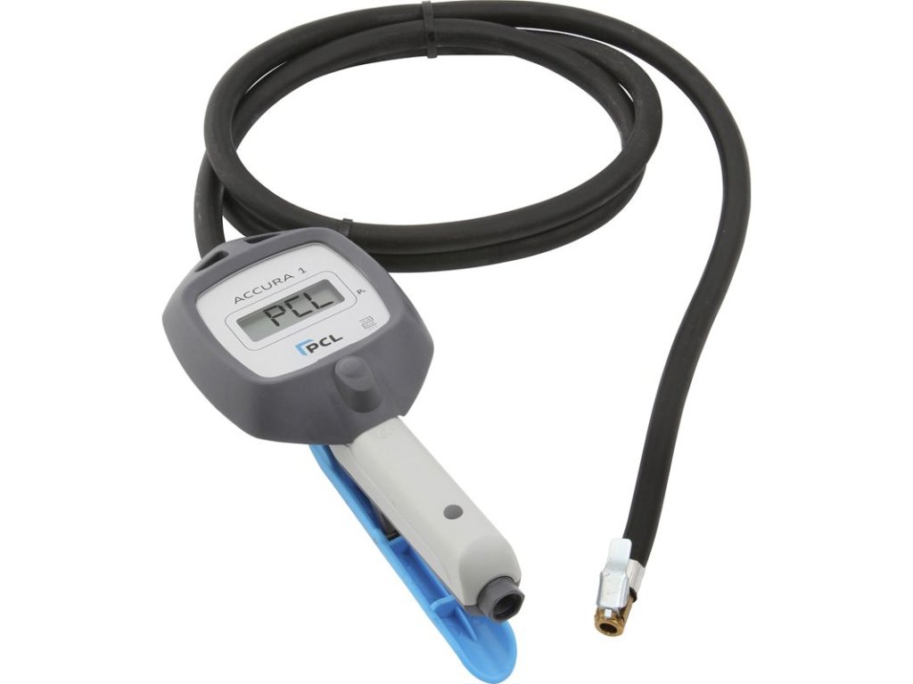 Pneuhustič 0-12 bar digitální, hadice 1,8 m - PCL Accura 1