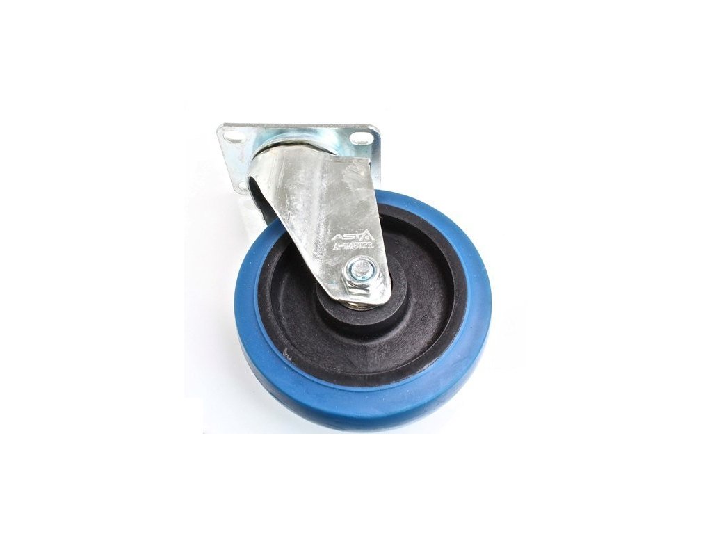 Kolo pro přepravní vozík 125 x 30 mm, s otočným držákem, nosnost 100 kg - ASTA