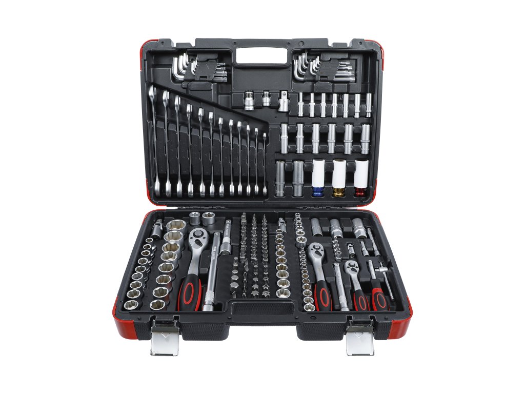 Gola sada 1/4", 3/8" a 1/2" Super Lock, 176 dílů 01