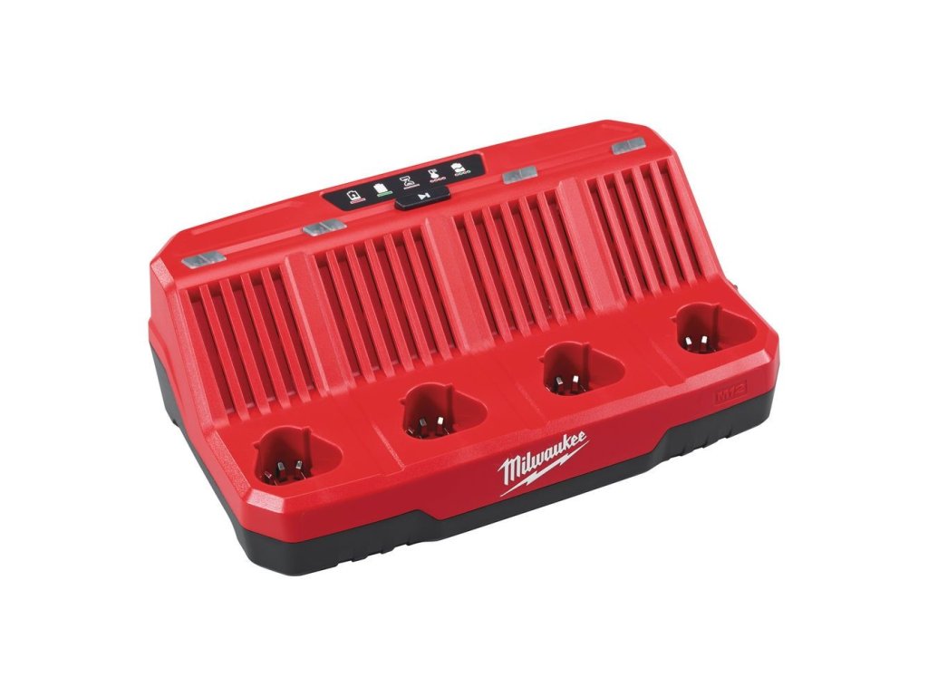 Nabíječka baterií Li-Ion M12, M14 a M18, 4 sloty - Milwaukee M12 C4