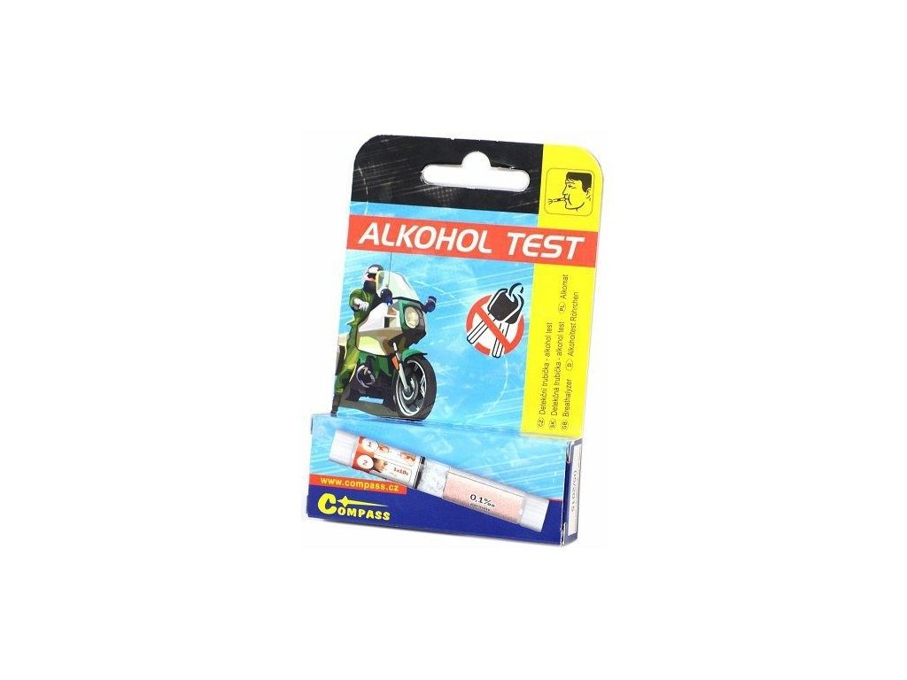 Alkohol tester - detekční trubička, jednorázový - COMPASS 2