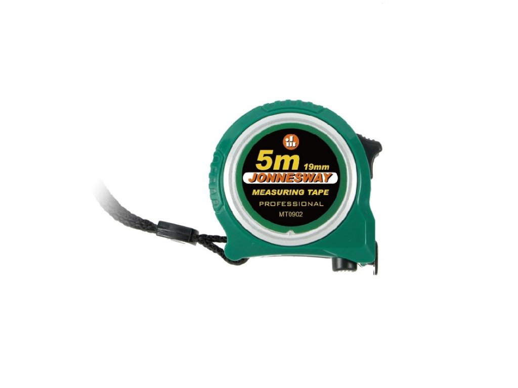 Svinovací metr 5 m x 19 mm, oboustranná stupnice, nereflexní - JONNESWAY MT0902 1