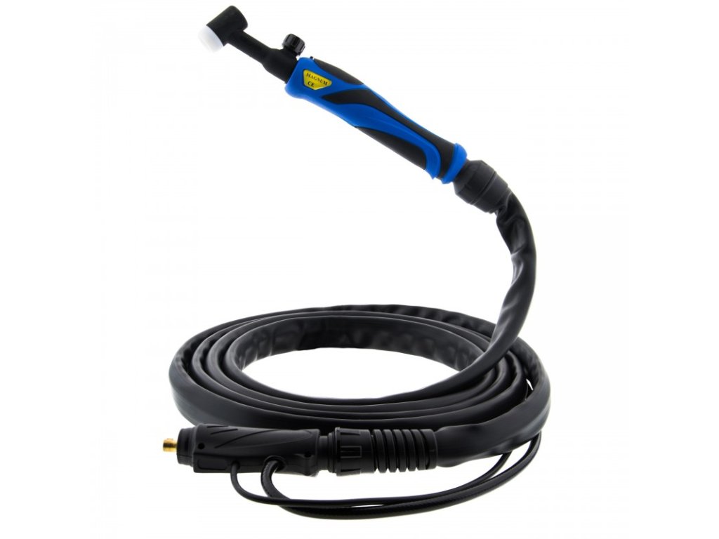 Hořák TIG TSR 17V s ventilkem a tlačítkem, 4 m, konektor 35-50