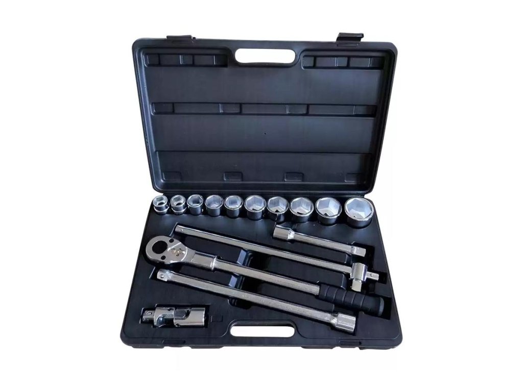 Gola sada 3/4", 6hranné hlavice, velikost 22-50 mm, 15 ks