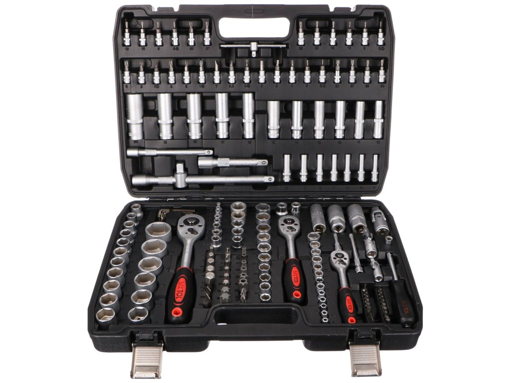 Gola sada 1/4", 3/8" a 1/2", TOOL SET 171 dílů - SIXTOL