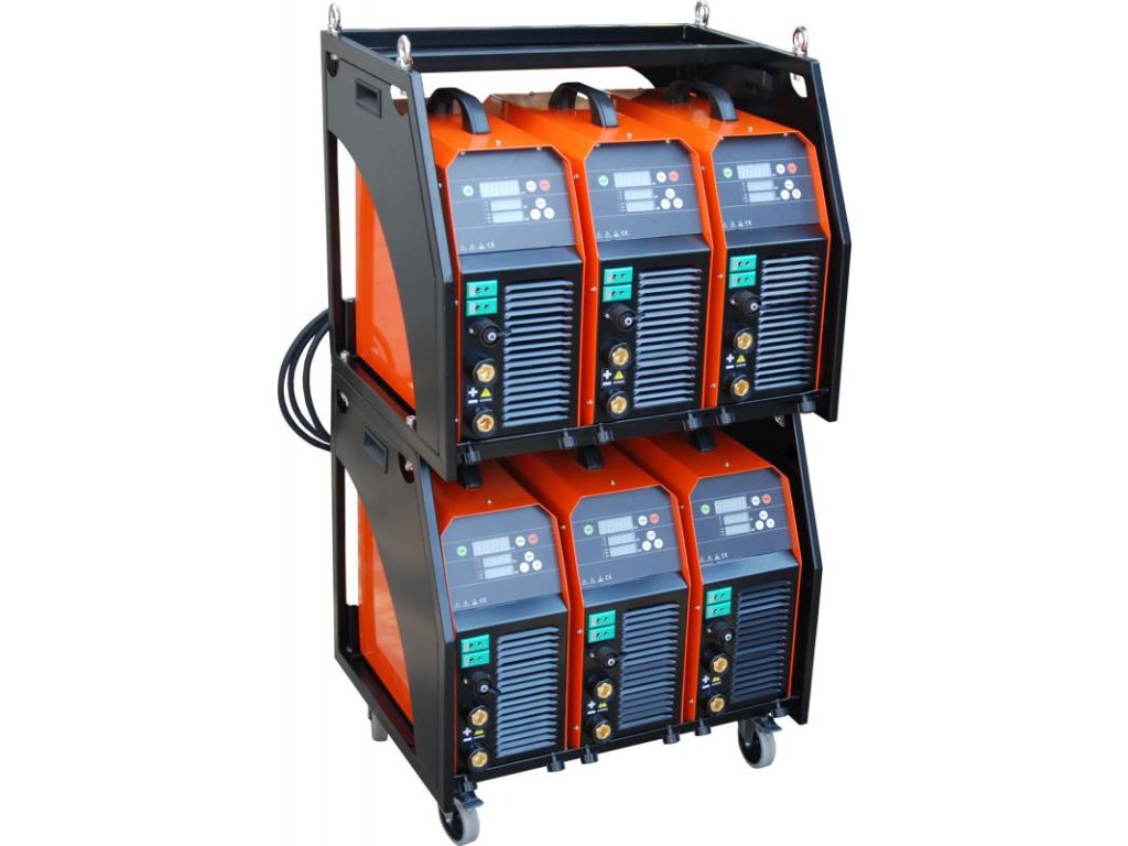 Vozík na odporový ohřev pro 3 kusy - Dawell.