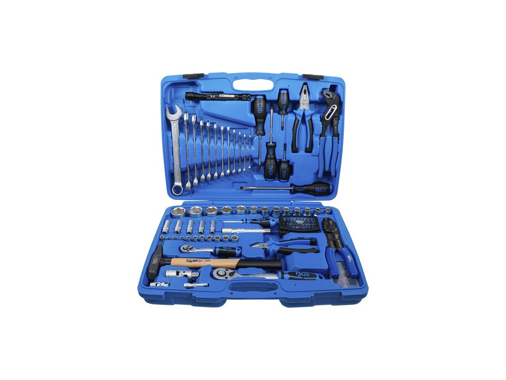 Sada nářadí gola sada 1-4 a 1-2, klíče, kleště, šroubováky, 117 dílů - BGS 9029