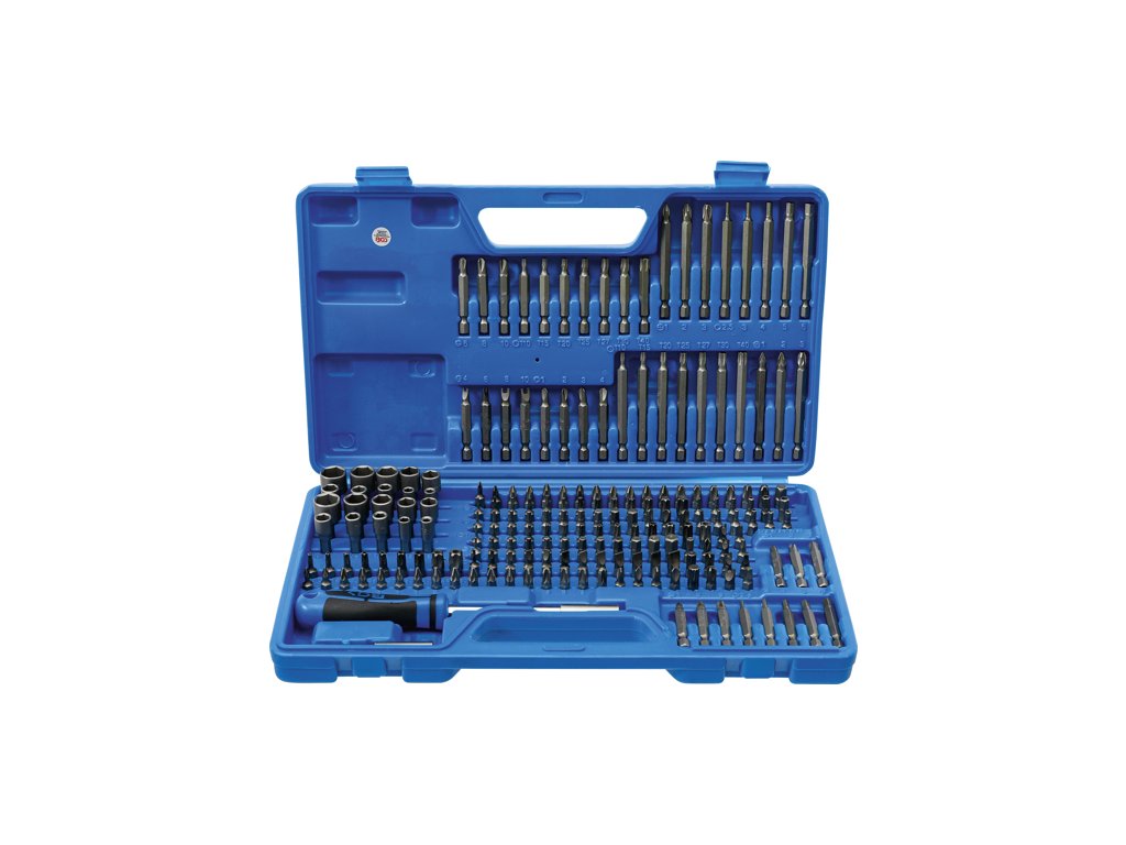 Bity univerzální a speciální a nástrčné hlavice 1-4, velká sada 208 dílů - BGS 20103