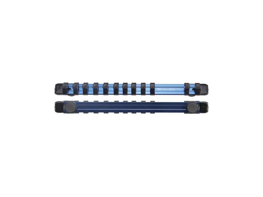 BGS Technic BGS 9343 Lišta pro upevnění 12 ks nástrčných 3/8" hlavic, magnetická