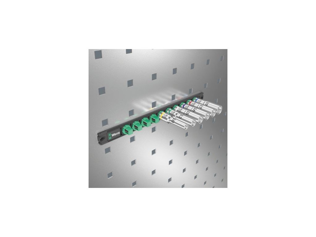 Wera 005470 Magnetická lišta C Deep 1 se sadou prodloužených nástrčných hlavic 10 ÷ 19 mm