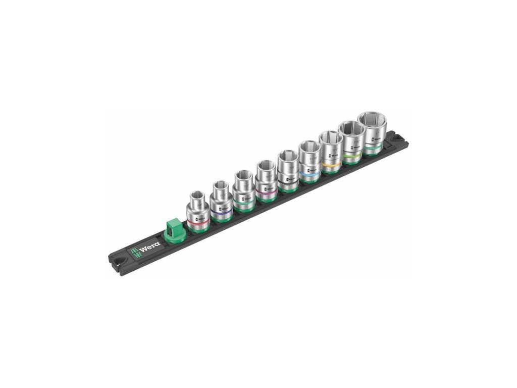 Wera 005480 Magnetická lišta C Imperial 1 se sadou palcových nástrčných hlavic 3/8 ÷ 1" ty