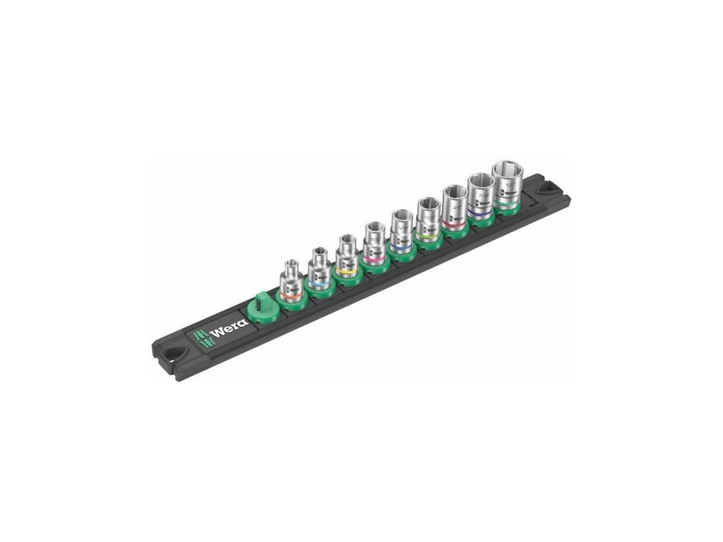 Wera 005420 Magnetická lišta A Imperial 1 se sadou palcových nástrčných hlavic 3/16 ÷ 1/2"