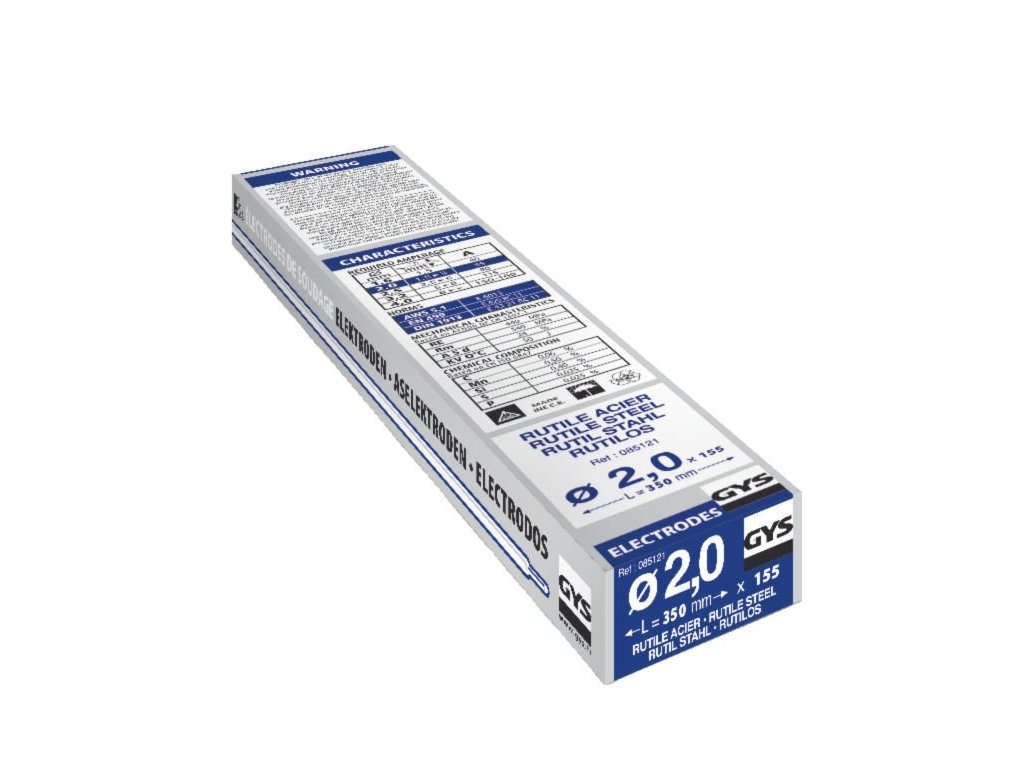 Obalované svářecí elektrody rutilové  TYPE GY38 - 2,0 mm