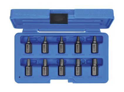 Přípravky na povolení poškozených šroubů 3-11 mm, sada 10 ks - BGS 8547 01