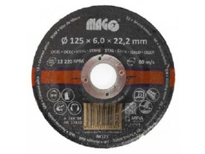 Kotouč brusný na kov 125 x 6 x 22,2 mm - MAGG BK125